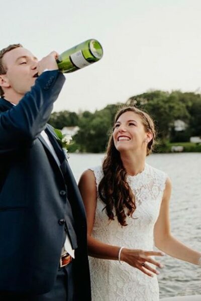 Taylor + Jason's tented wedding in Wolcott, CT.